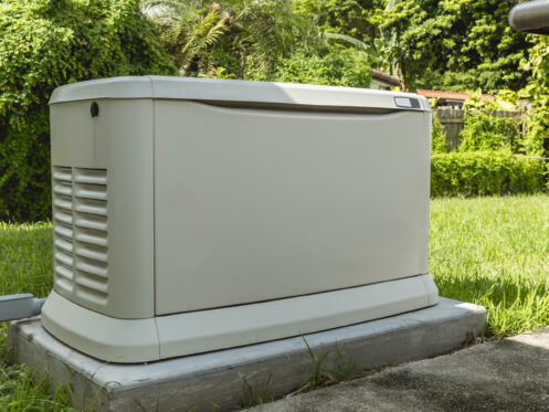 A home standby generator in Amherst, NY